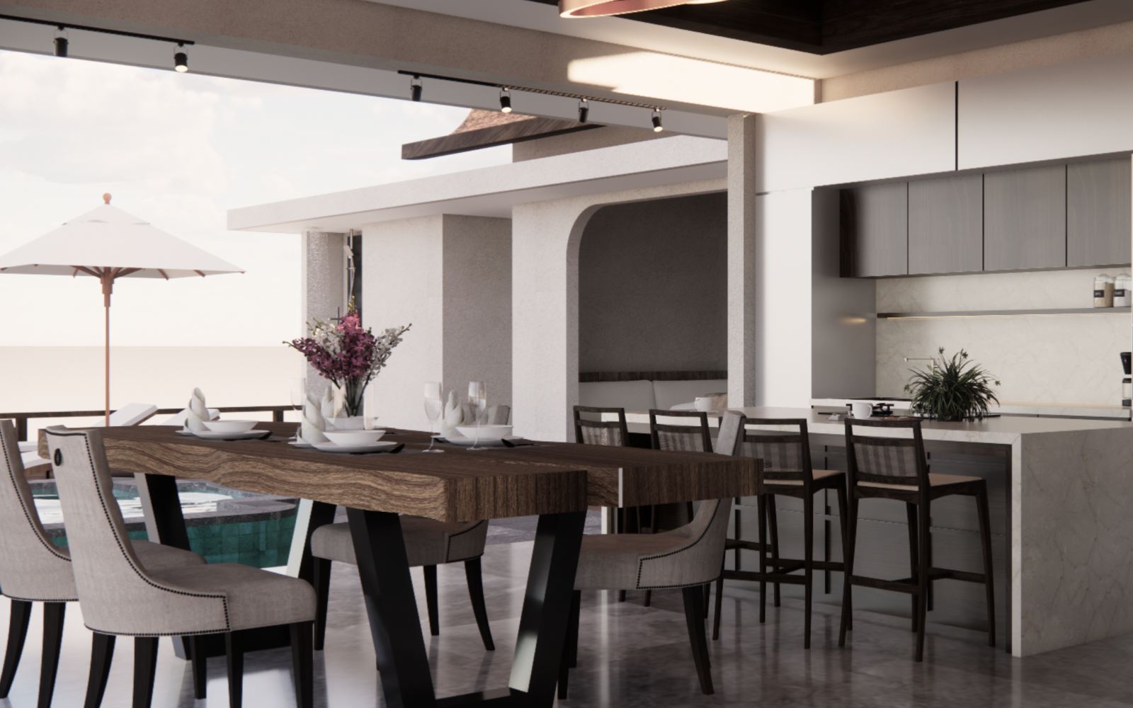 one bedroom presidential pool villa