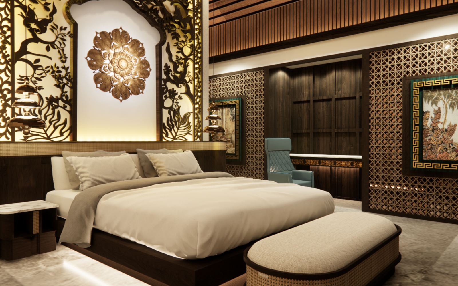 Two bedroom presidential pool villa